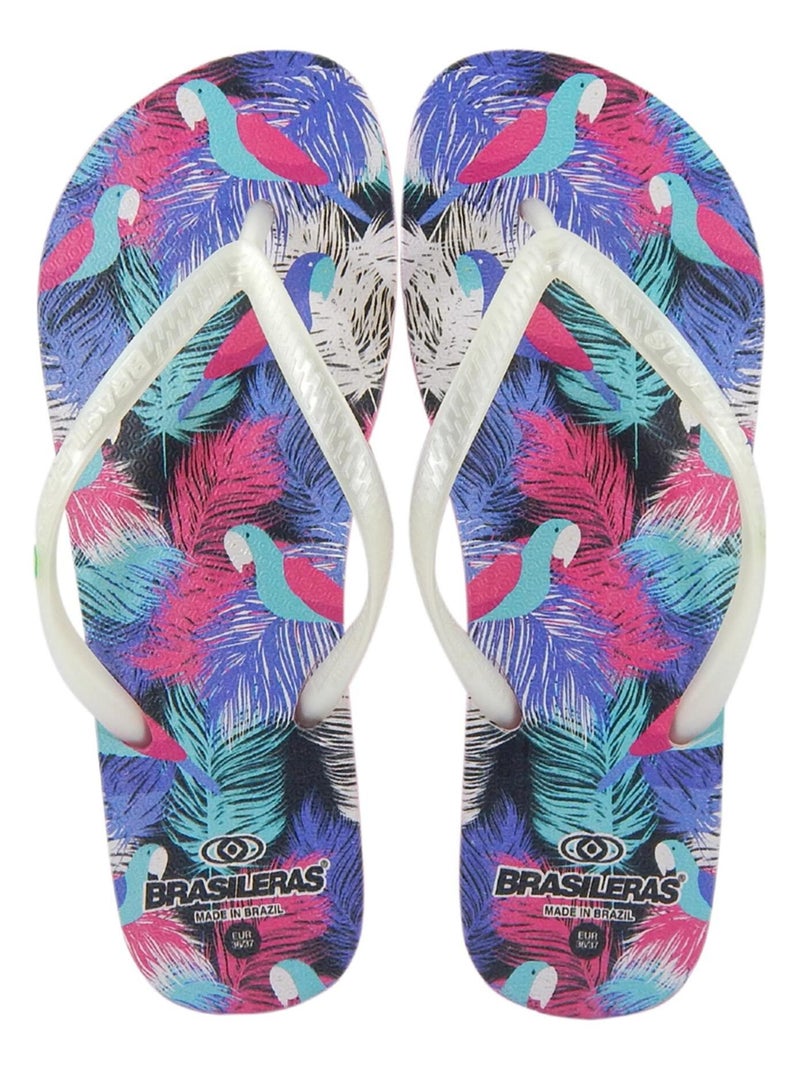 Infradito donna Brasileras suola in gomma Bianco - Kiabi