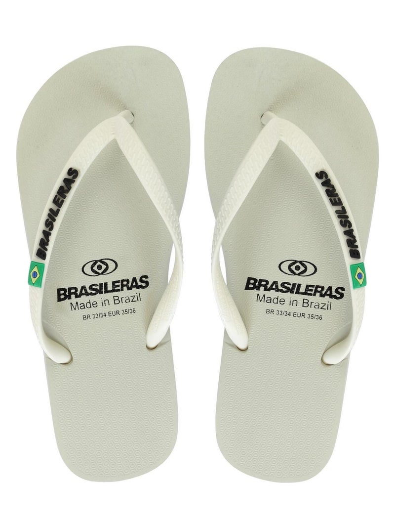 Infradito donna Brasileras suola in gomma Bianco - Kiabi
