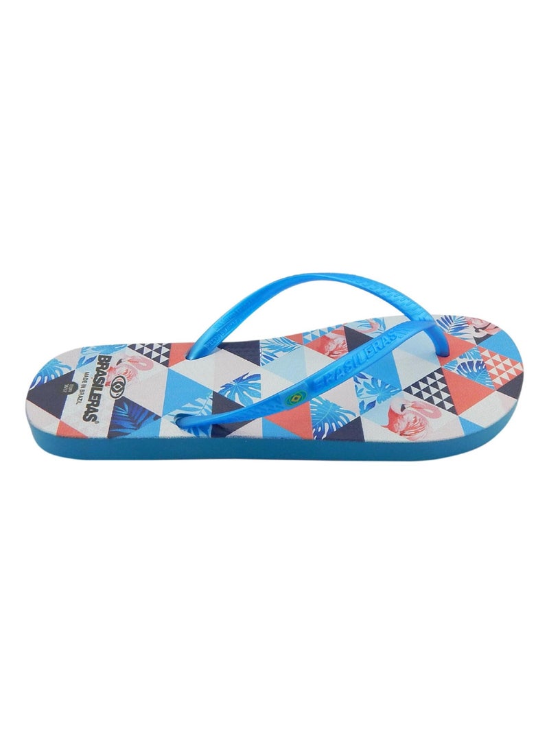Infradito donna Brasileras suola in gomma Blu chiaro - Kiabi
