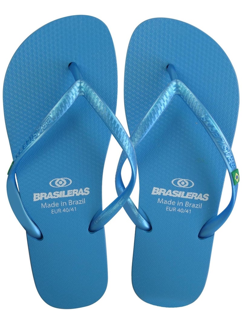 Infradito donna Brasileras suola in gomma Blu cielo - Kiabi