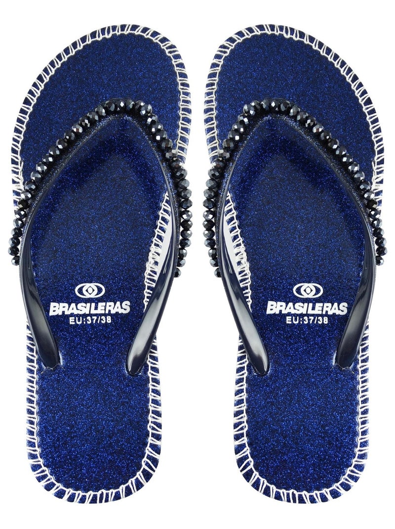 Infradito donna Brasileras suola in gomma Blu - Kiabi
