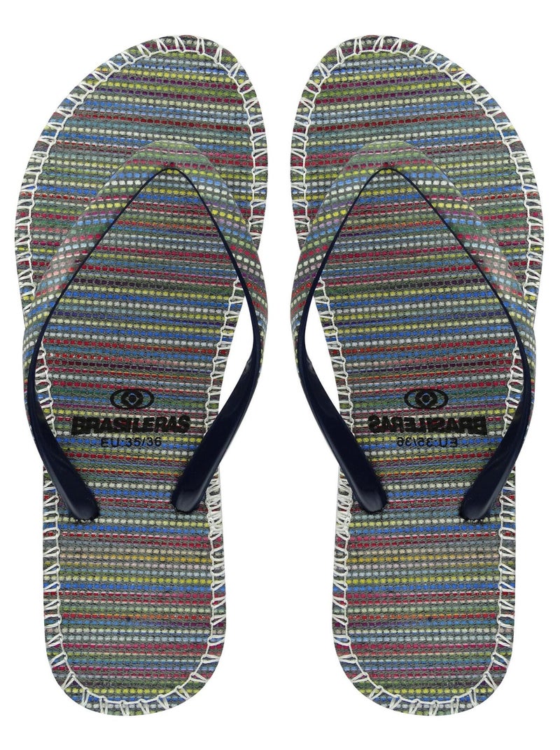 Infradito donna Brasileras suola in gomma Blu - Kiabi