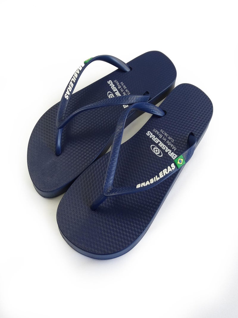 Infradito donna Brasileras suola in gomma Blu scuro - Kiabi