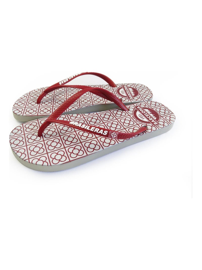 Infradito donna Brasileras suola in gomma Bordeaux - Kiabi