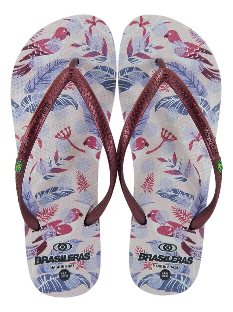 Infradito donna Brasileras suola in gomma Bordeaux - Kiabi