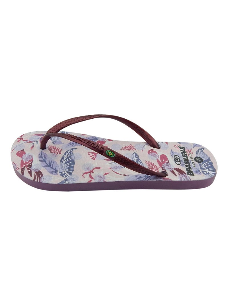 Infradito donna Brasileras suola in gomma Bordeaux - Kiabi