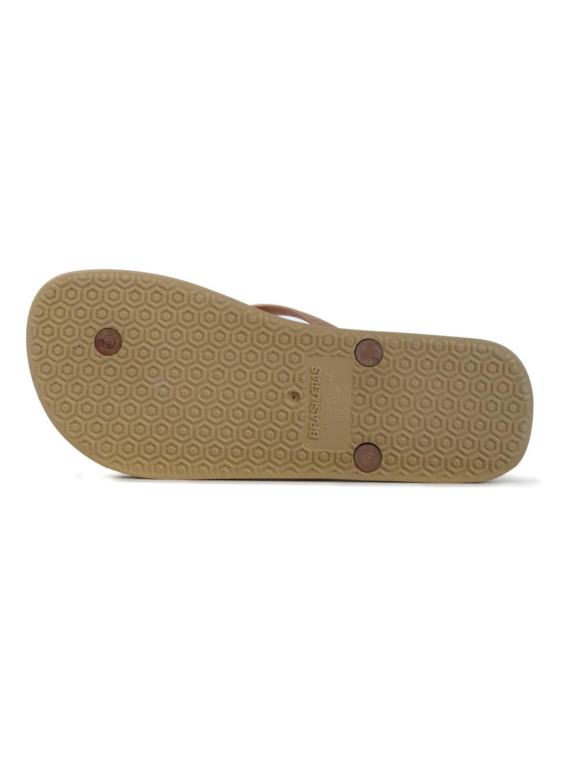 Infradito donna Brasileras suola in gomma Dorato/Oro - Kiabi