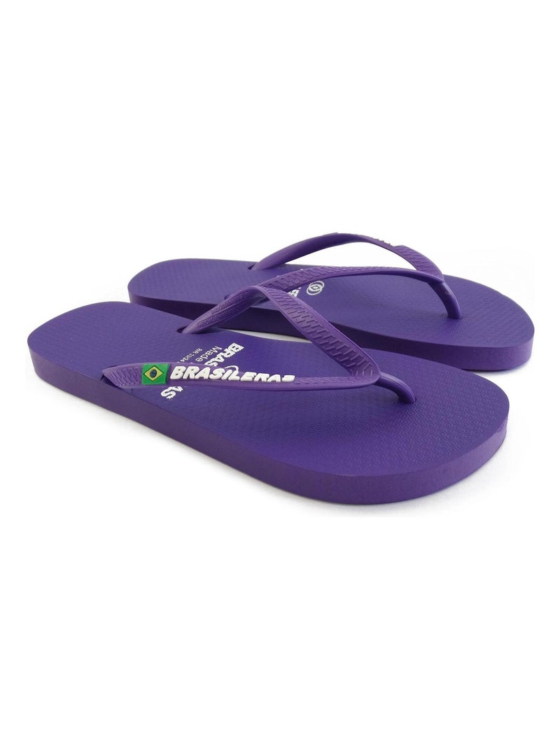 Infradito donna Brasileras suola in gomma Malva lilla - Kiabi
