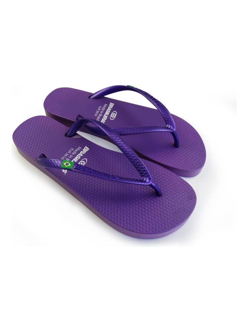 Infradito donna Brasileras suola in gomma Malva lilla - Kiabi