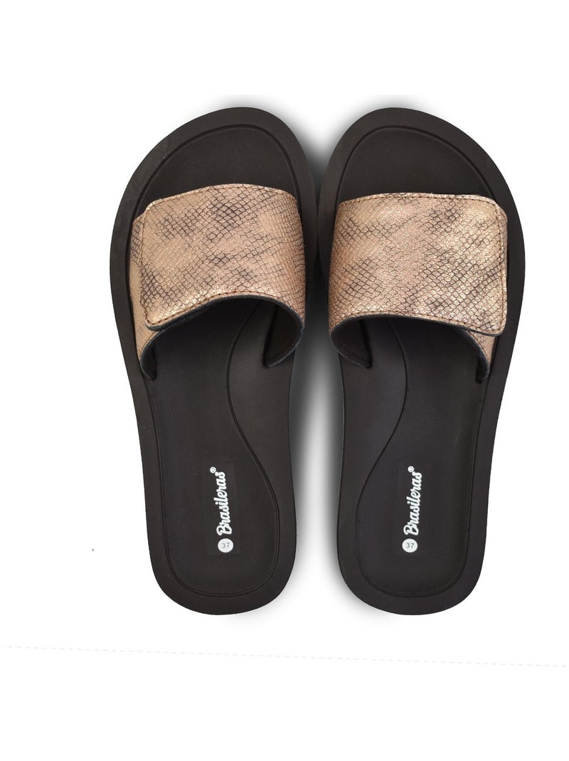 Infradito donna Brasileras suola in gomma Marrone - Kiabi