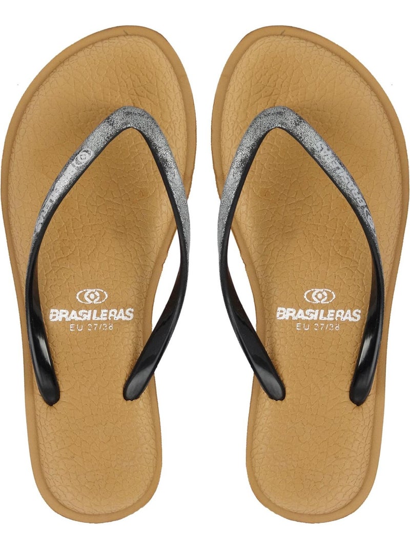 Infradito donna Brasileras suola in gomma Marrone scuro - Kiabi
