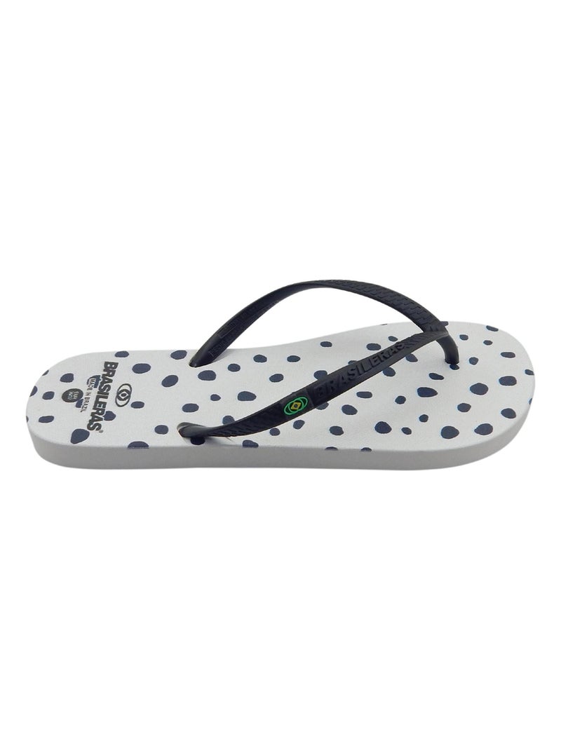 Infradito donna Brasileras suola in gomma Nero Bianco - Kiabi