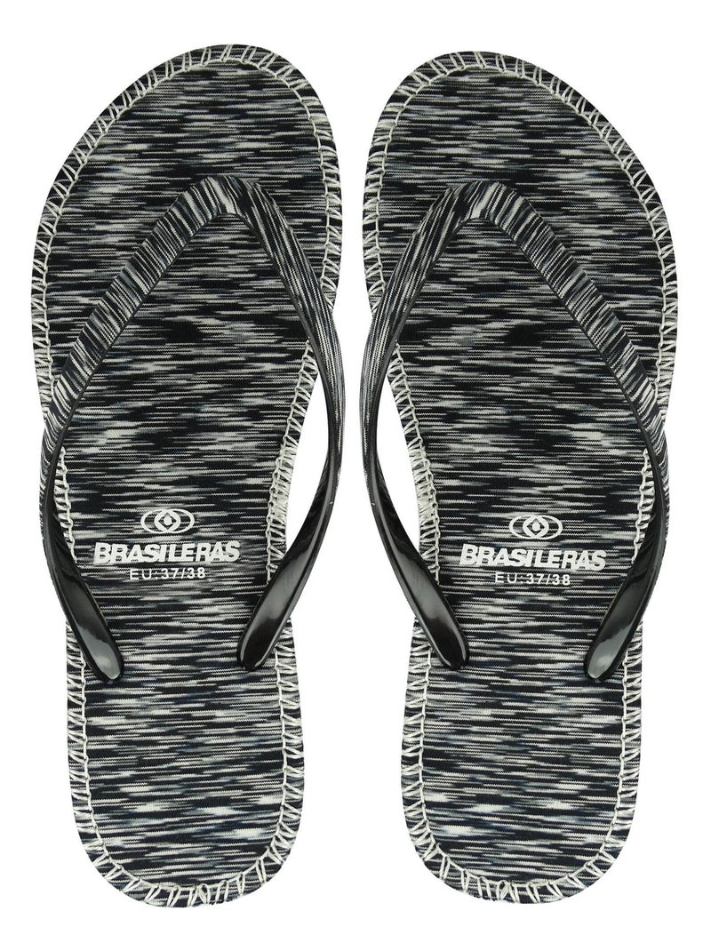 Infradito donna Brasileras suola in gomma Nero - Kiabi