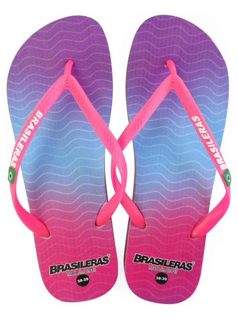 Infradito donna Brasileras suola in gomma Rosa fucsia - Kiabi