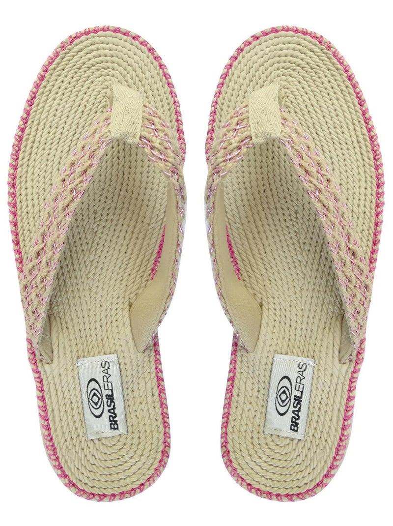 Infradito donna Brasileras suola in gomma Rosa fucsia - Kiabi