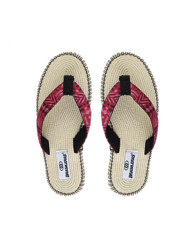 Infradito donna Brasileras suola in gomma Rosso - Kiabi