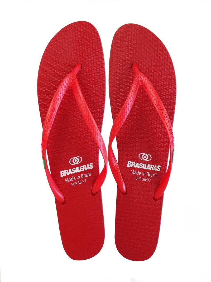 Infradito donna Brasileras suola in gomma Rosso - Kiabi