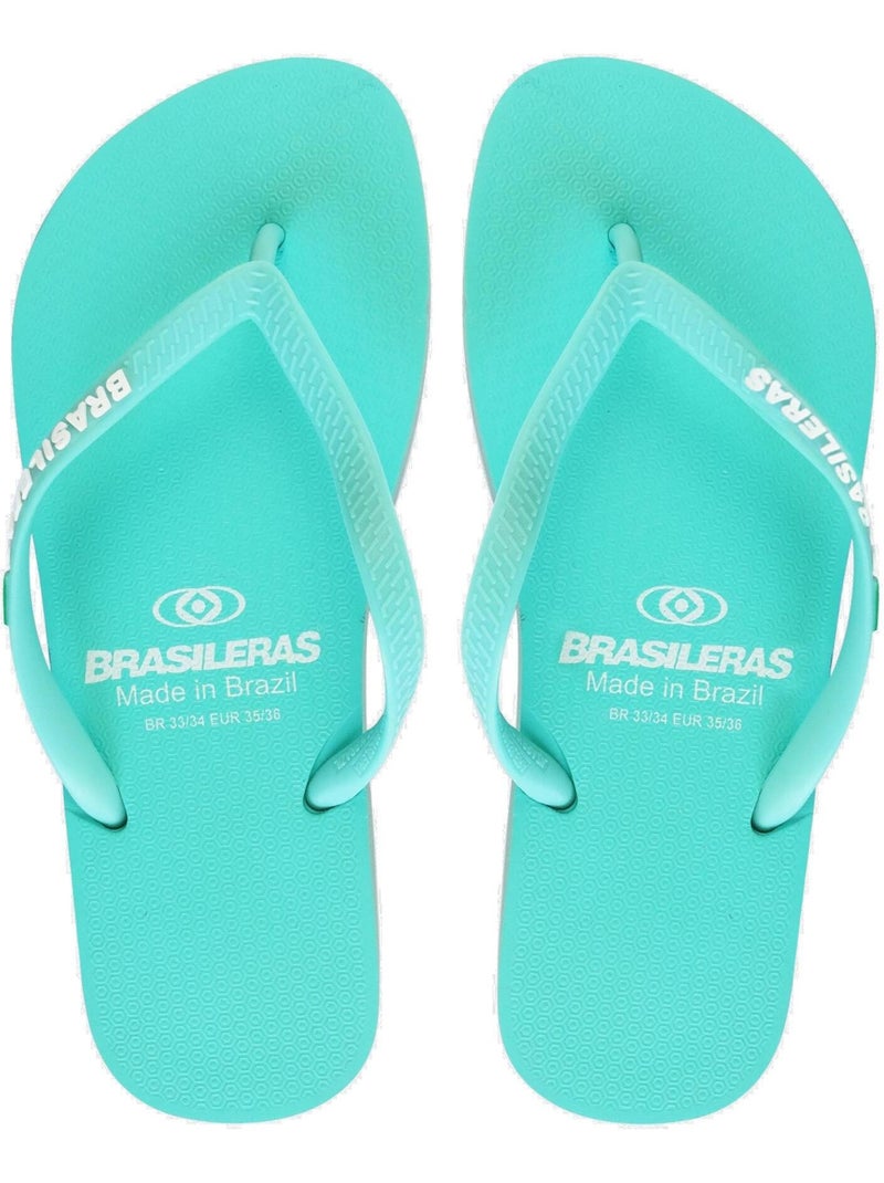 Infradito donna Brasileras suola in gomma Verde acqua - Kiabi