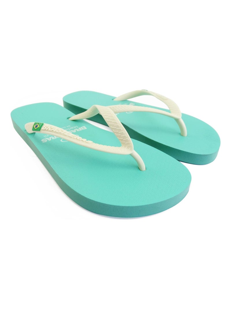 Infradito donna Brasileras suola in gomma Verde chiaro - Kiabi