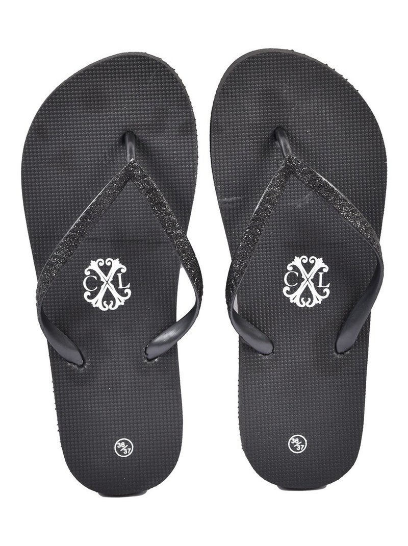 Infradito Donna CXL BY LACROIX GLITTER Nero - Kiabi
