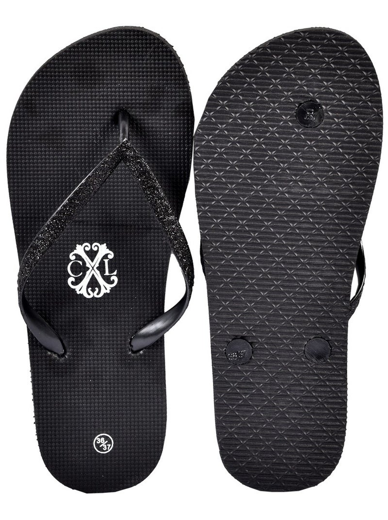 Infradito Donna CXL BY LACROIX GLITTER Nero - Kiabi
