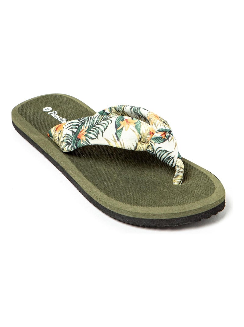 Infradito donna suola in gomma Verde scuro - Kiabi