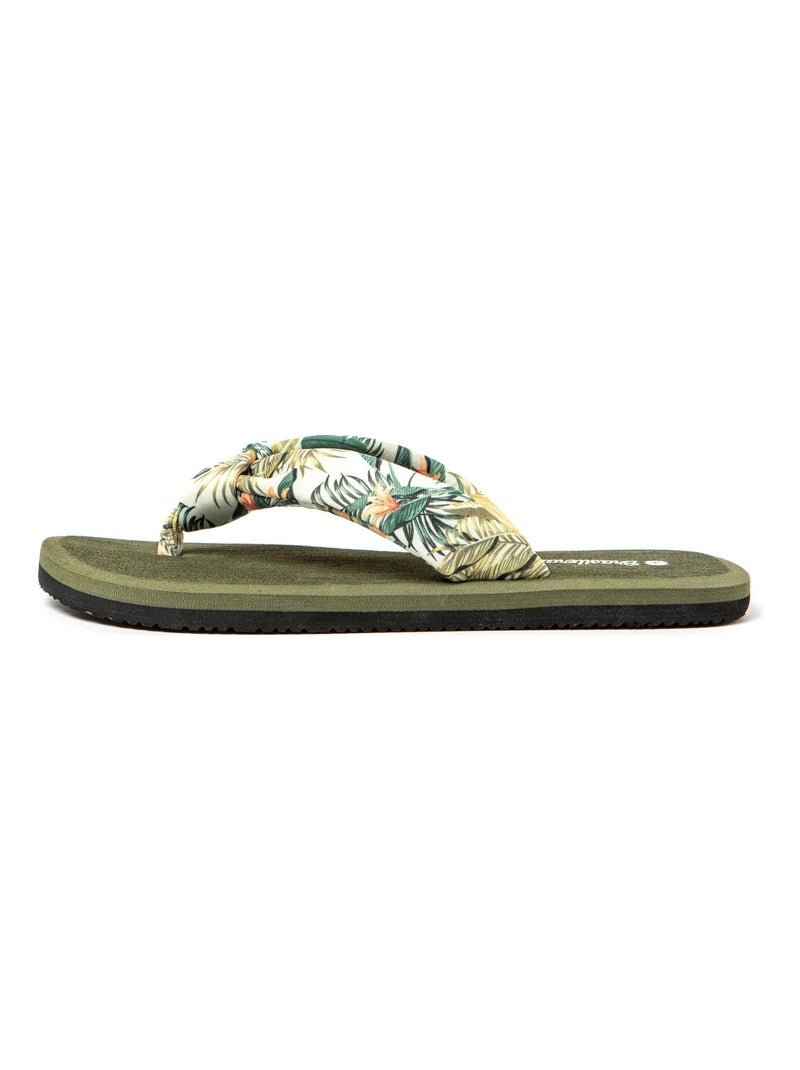 Infradito donna suola in gomma Verde scuro - Kiabi