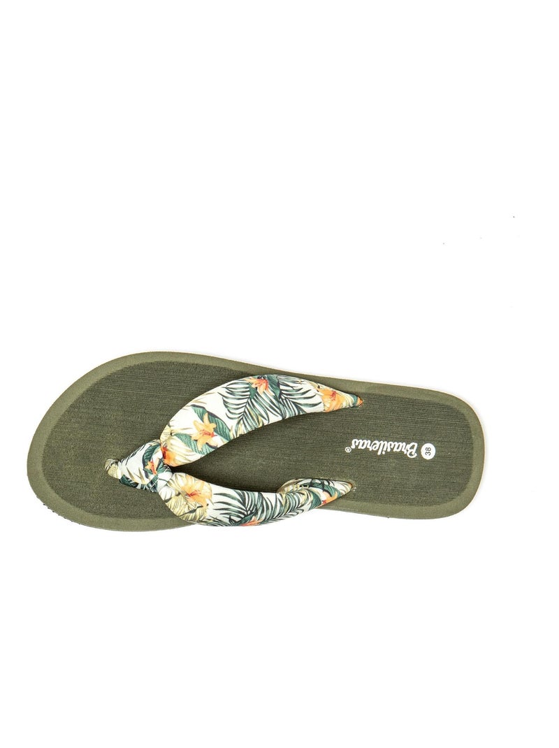 Infradito donna suola in gomma Verde scuro - Kiabi
