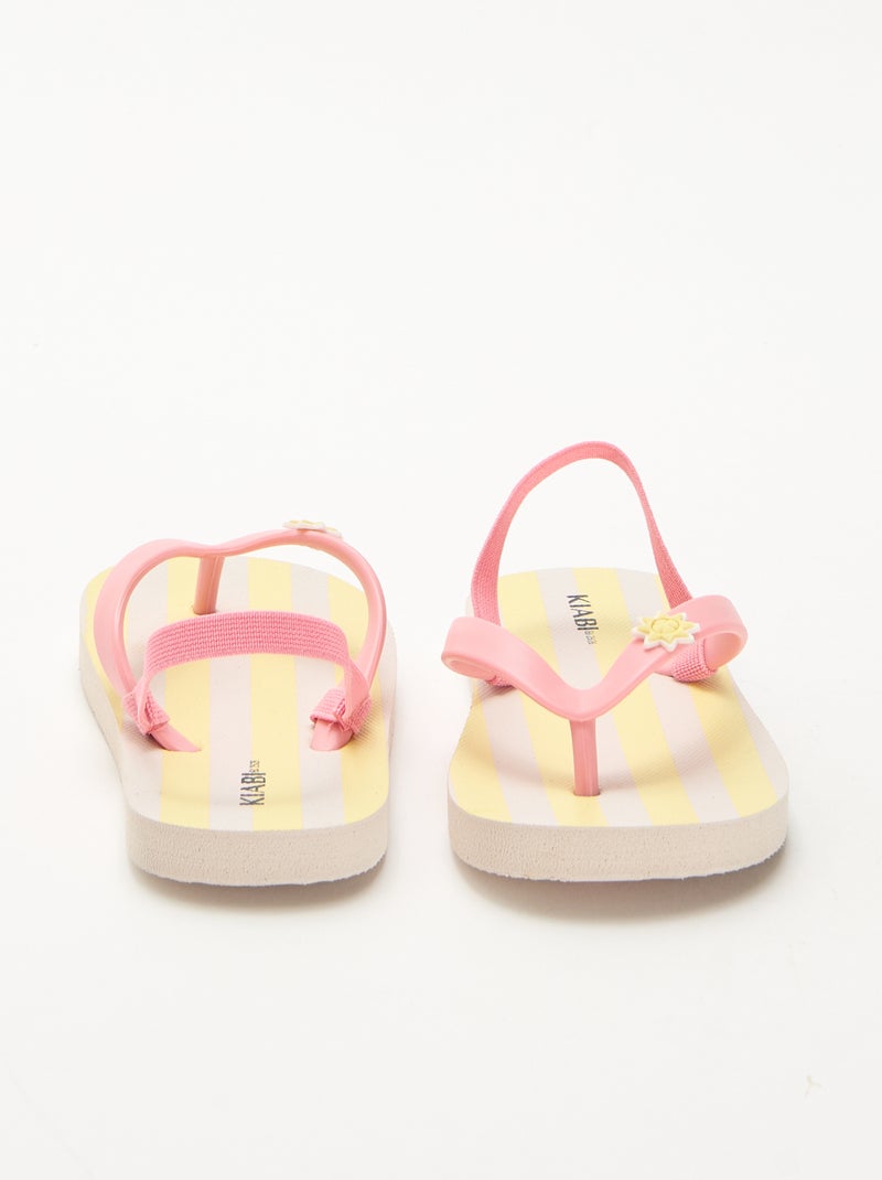 Infradito per bambina Giallo - Kiabi