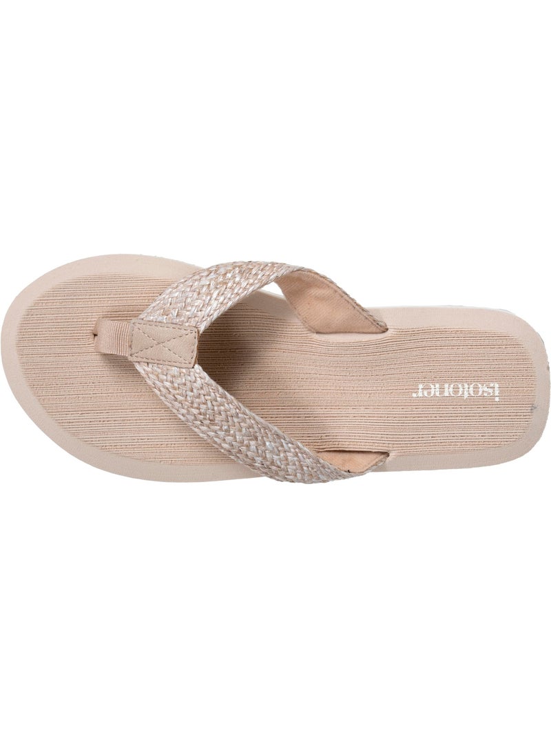 Infradito Sandali estivi da spiaggia, suola in Eva leggera e confortevole  Isotoner Beige - Kiabi