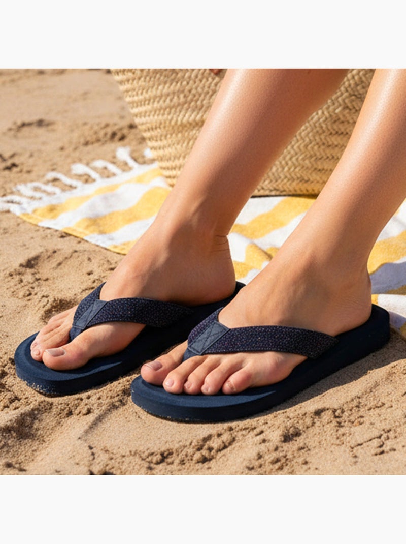 Infradito Sandali estivi da spiaggia, suola in Eva leggera e confortevole  Isotoner Blu marino - Kiabi