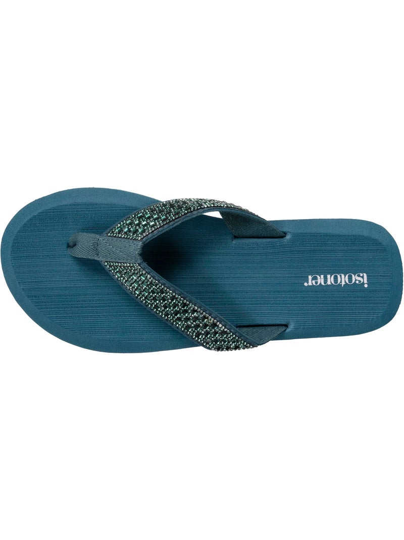 Infradito Sandali estivi da spiaggia, suola in Eva leggera e confortevole  Isotoner Verde chiaro - Kiabi