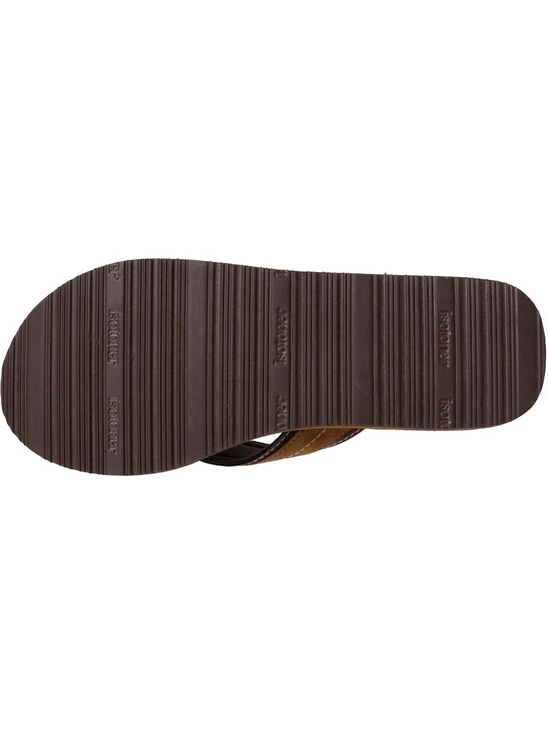 Infradito suola in materiale sintetico, punta confortevole, leggerezza per il comfort  Isotoner Marrone cioccolato - Kiabi