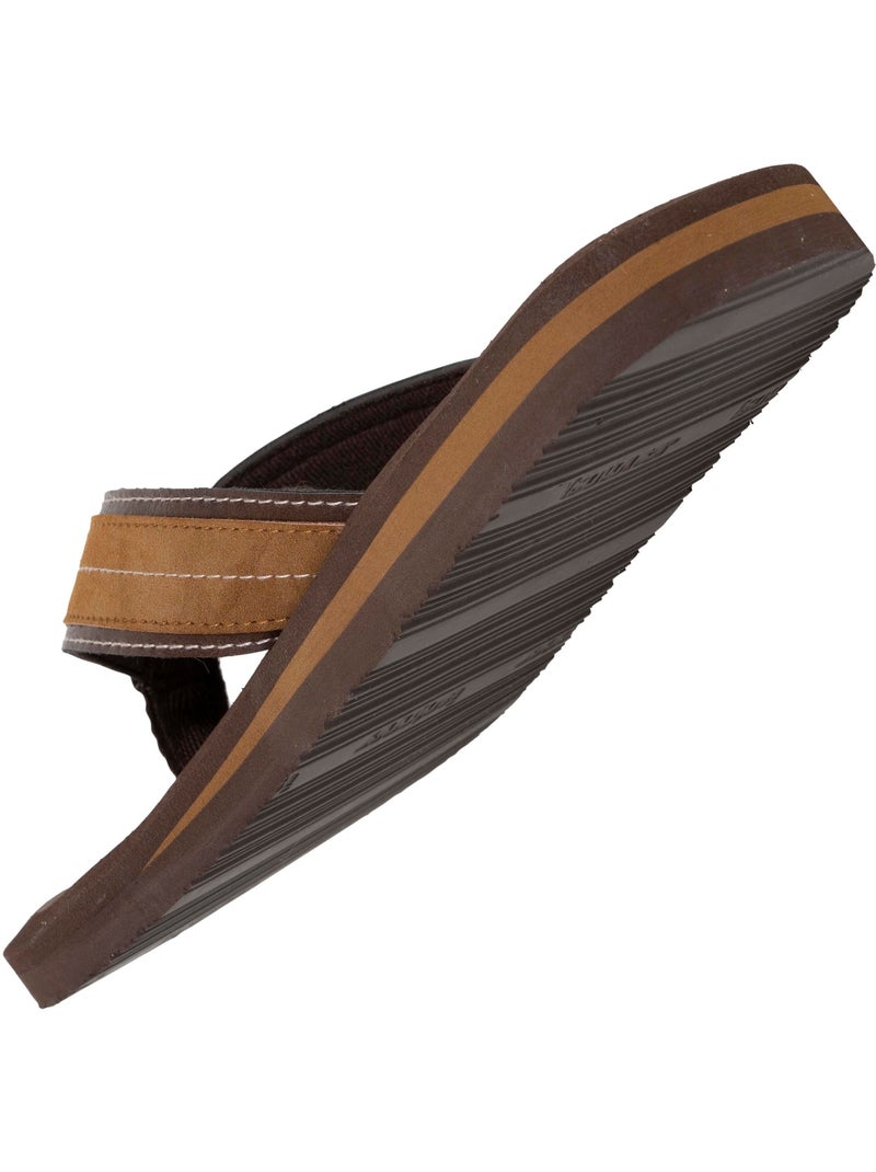 Infradito suola in materiale sintetico, punta confortevole, leggerezza per il comfort  Isotoner Marrone cioccolato - Kiabi