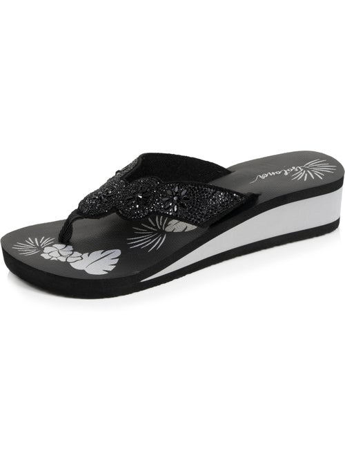 Infradito Tacco di 4 cm, suola comoda e leggera, sandalo da spiaggia, sandalo da Isotoner - Kiabi Infradito Tacco di 4 cm, suola comoda e leggera, sandalo da spiaggia, sandalo da Isotoner - Kiabi
