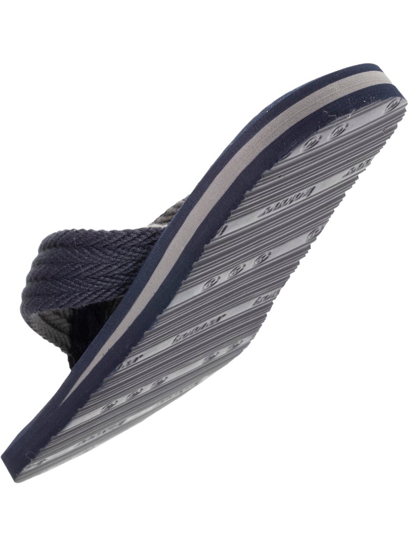 Infradito tomaia in corda larga e suola bicolore isotoner Blu marino - Kiabi