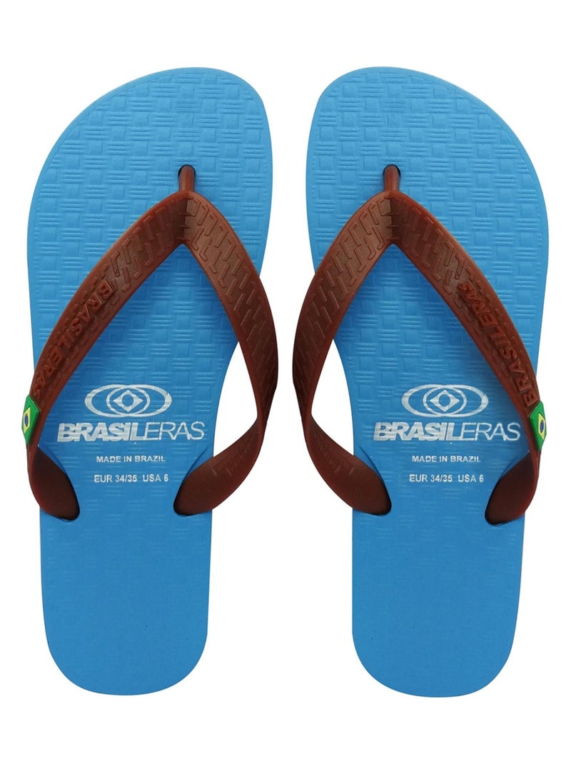 Infradito unisex Brasileras suola in gomma antiscivolo Blu Marrone - Kiabi