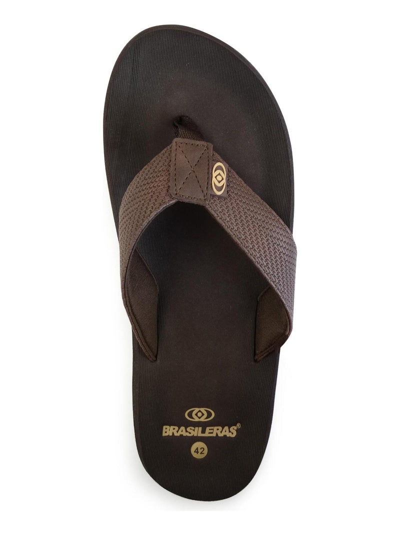Infradito uomo Brasileras suola in gomma Marrone - Kiabi