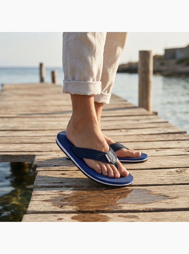 Infradito Uomo Comfort Multi-Densità Suola Spessa Antiscivolo OZABI Blu - Kiabi