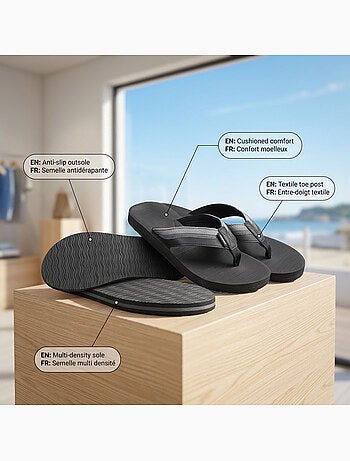 Infradito Uomo Comfort Multi-Densità Suola Spessa Antiscivolo OZABI