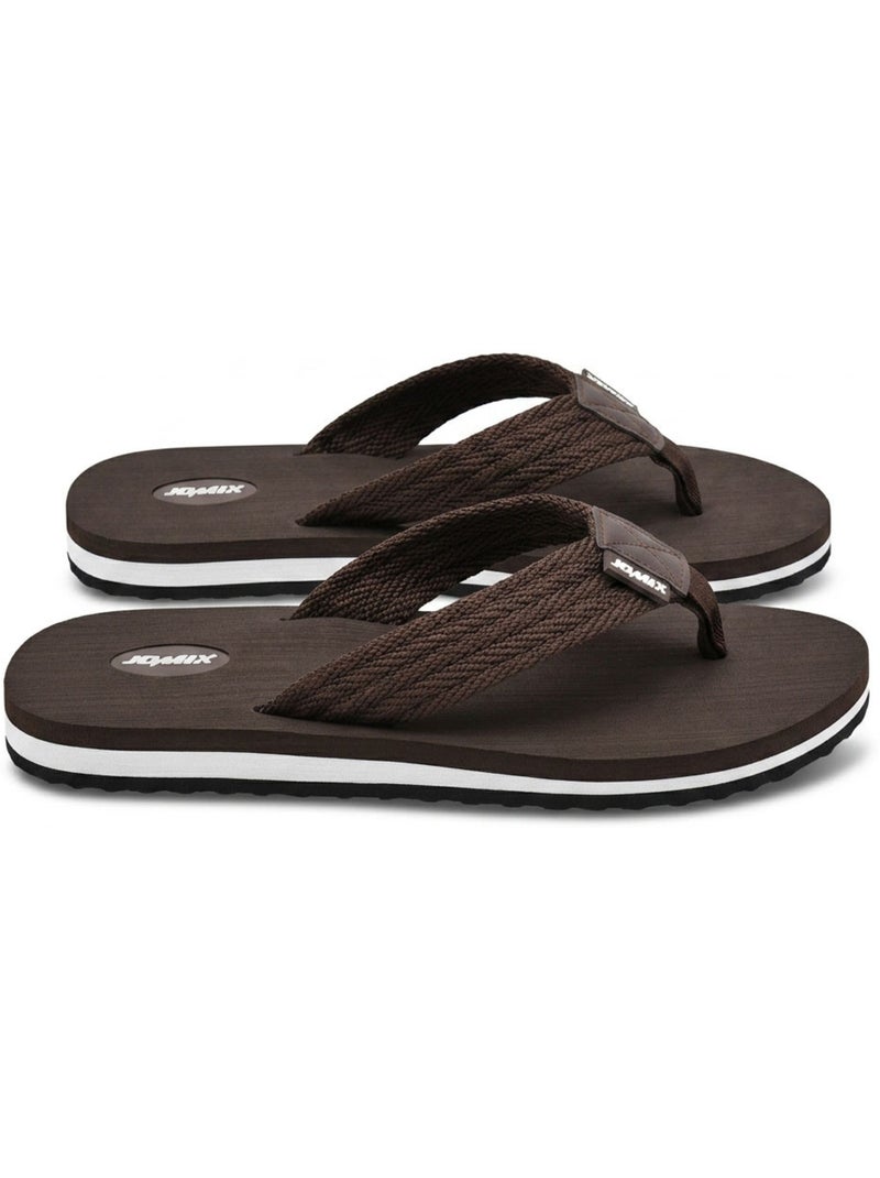 Infradito Uomo Comfort Multi-Densità Suola Spessa Antiscivolo OZABI Marrone cioccolato - Kiabi