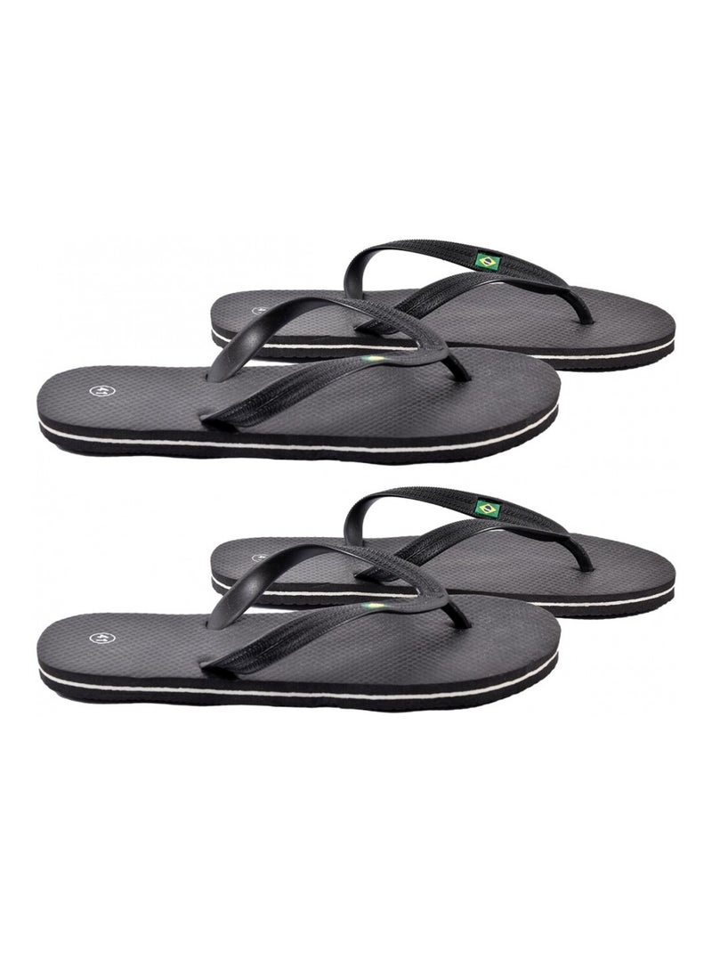 Infradito Uomo Moda - Confezione da 2 Nero - Kiabi