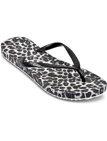 Infradito Uomo Stampa Leopardo Gomma OZABI