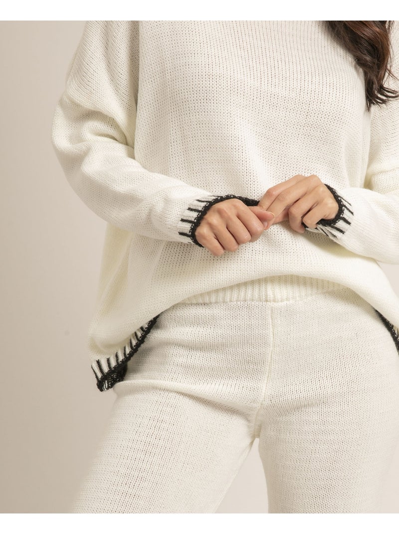 Insieme in maglia EMONY Bianco - Kiabi