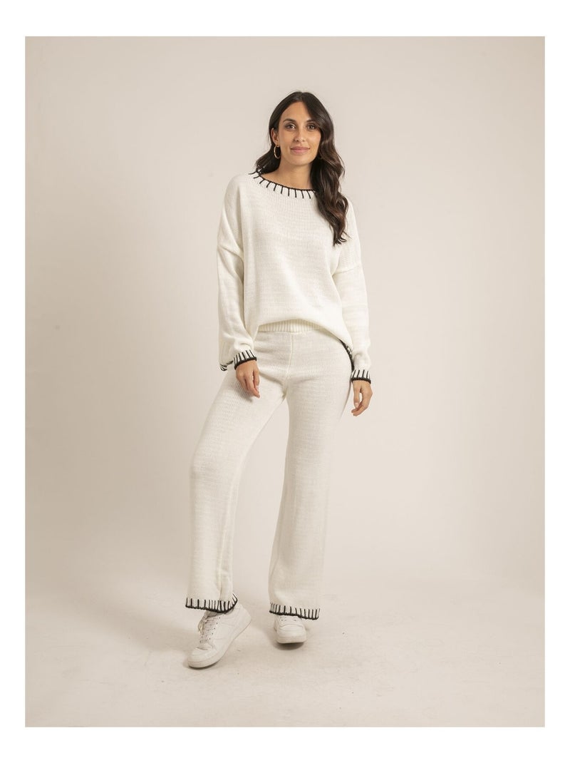 Insieme in maglia EMONY Bianco - Kiabi