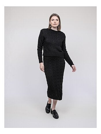 Insieme in maglia pull + gonna XALABA