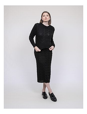 Insieme in maglia pull + gonna XALABA