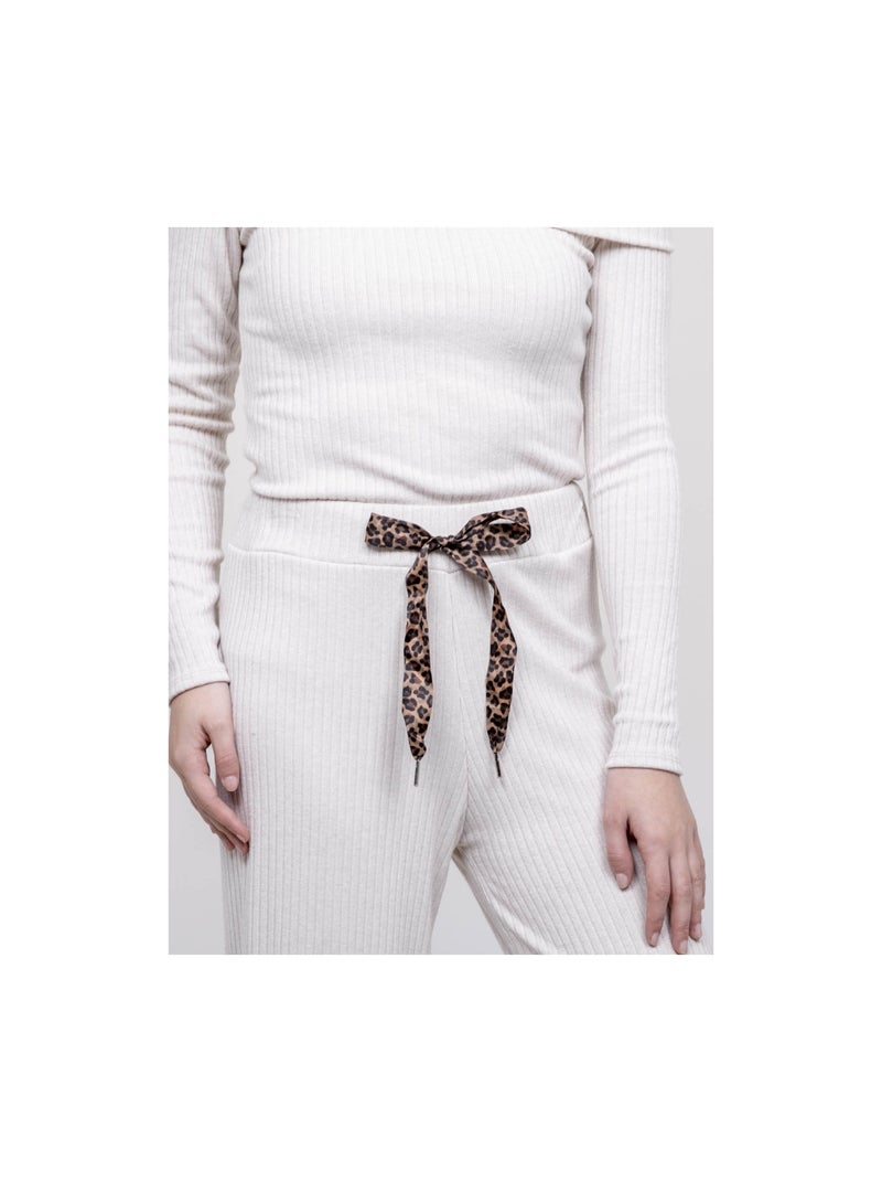 Insieme pantalone a costine ECHALA Ecru - Kiabi