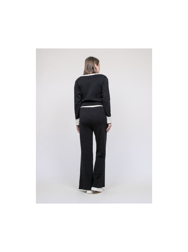 Insieme pantalone in maglia ELINE Nero - Kiabi