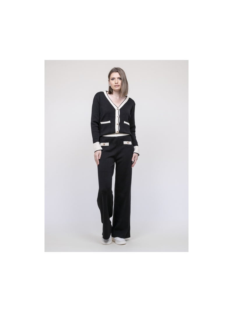 Insieme pantalone in maglia ELINE Nero - Kiabi